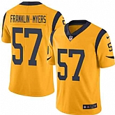 Nike Men & Women & Youth Rams 57 John Franklin Myers Gold Color Rush Limited Jersey,baseball caps,new era cap wholesale,wholesale hats